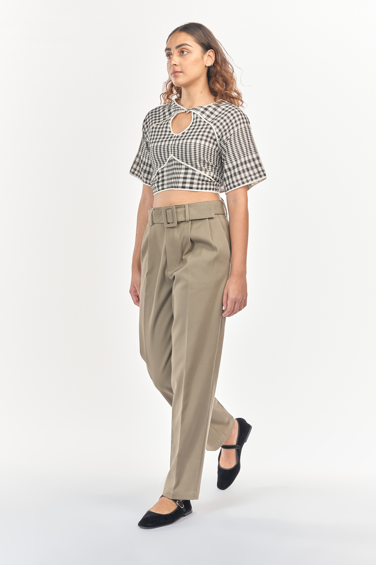 Bhaane walnut chop shorts