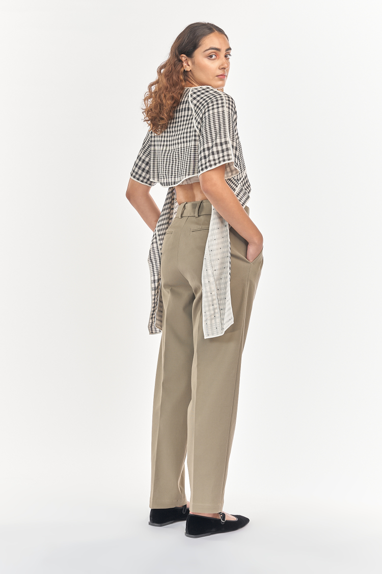 Bhaane walnut chop shorts