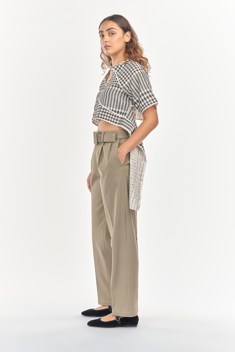 Bhaane walnut chop shorts