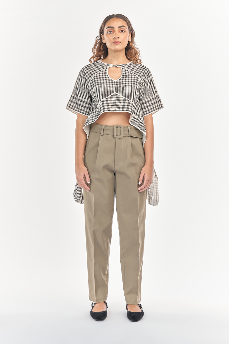 Bhaane walnut chop shorts