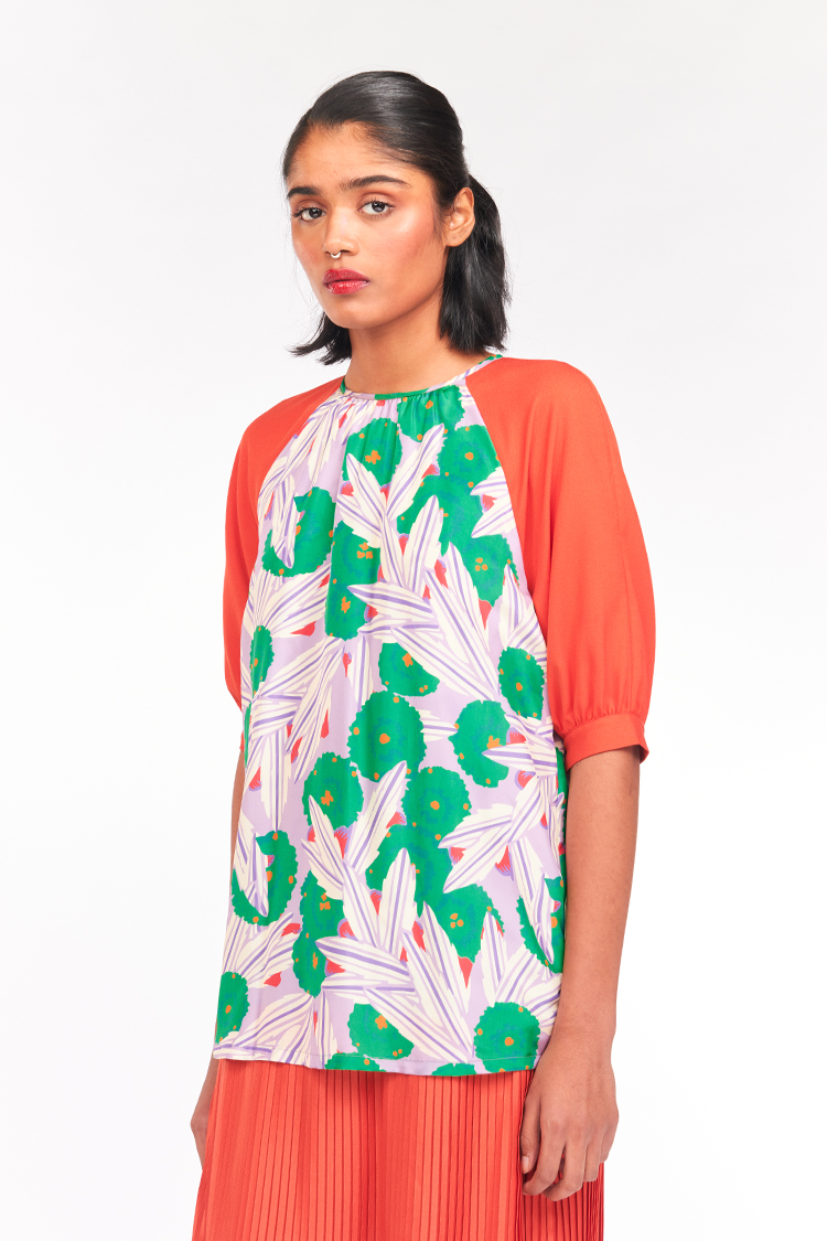 Bhaane violet tv shift dress