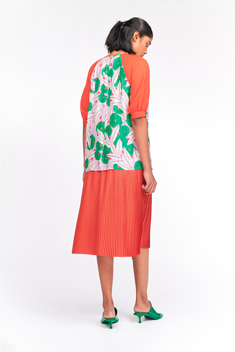 Bhaane violet tv shift dress